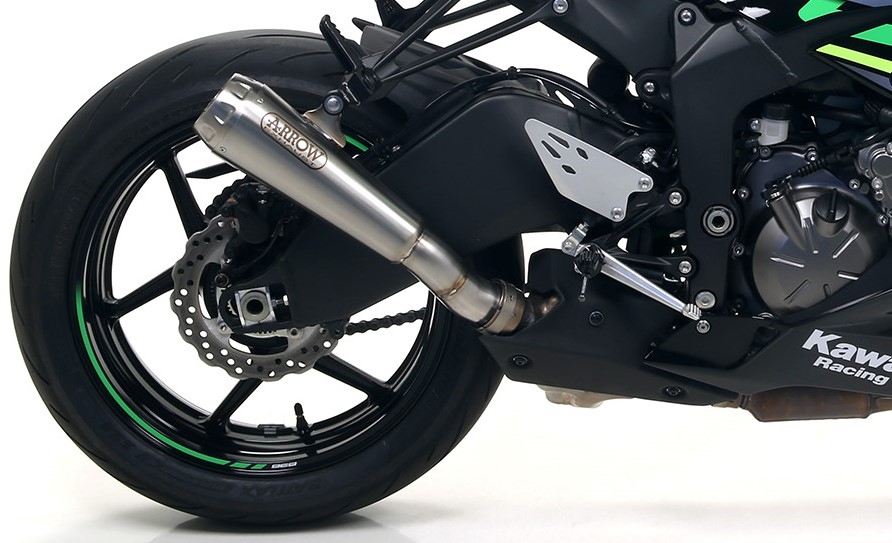 zx6r LCIマフラー 2013年から2021年モデル適応 - オートバイパーツ