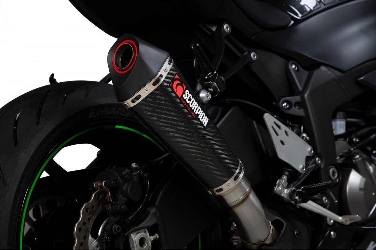 スコーピオン Ninja ZX-6R 19-22 スリップオン SerketTaper カーボン