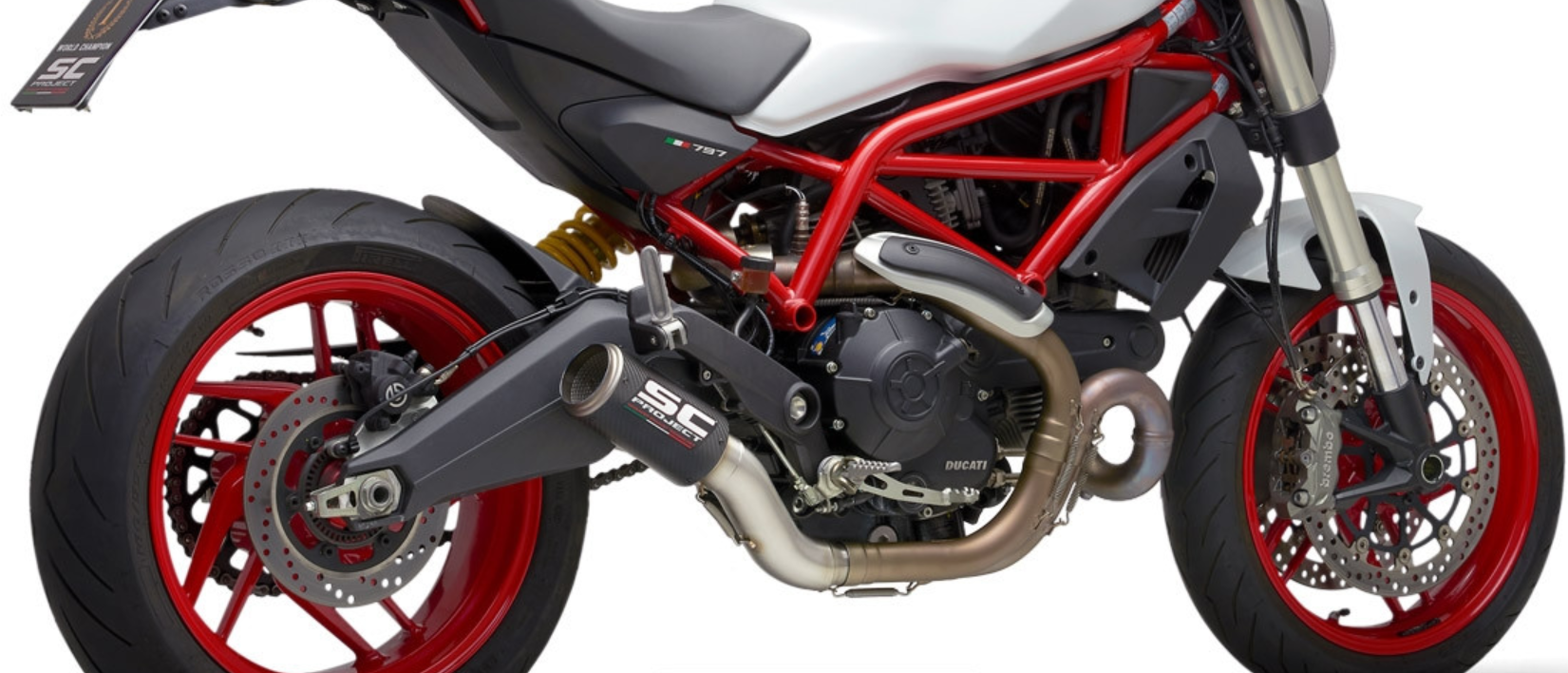 SCプロジェクト Ducati モンスター 797 2017-2020 CR-T サイレンサー