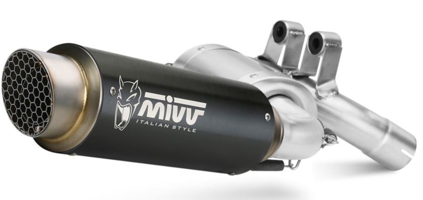 新生活 Mivv Exhaust F900R 20-22 スリップオン DELTA RACE BLACK ブラックステンレス 