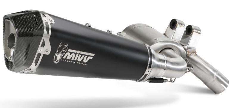 新生活 Mivv Exhaust F900R 20-22 スリップオン DELTA RACE BLACK ブラックステンレス 
