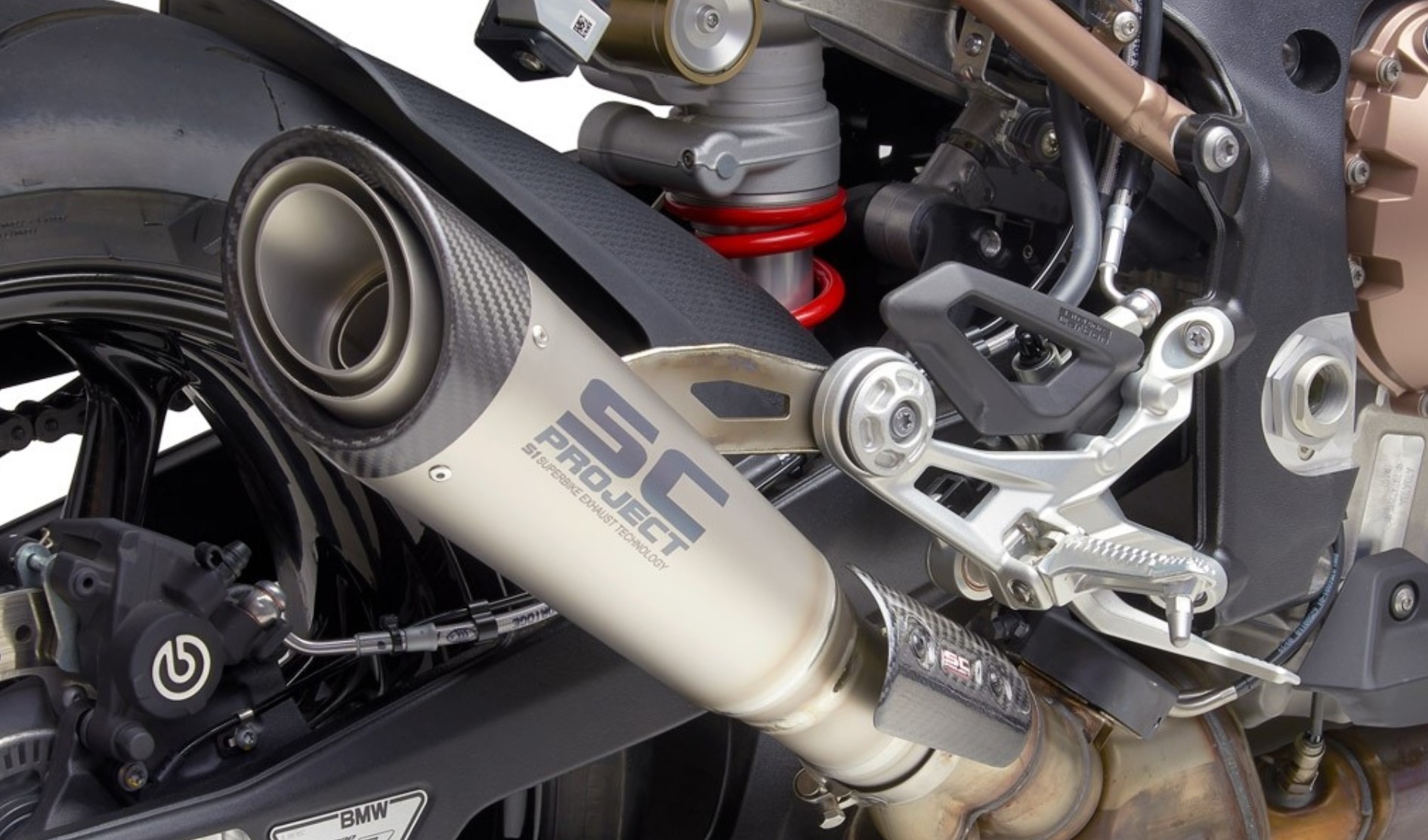 SCプロジェクト BMW S1000RR 19-21 S1 スリップオン チタン/カーボンエンド B33A-41T