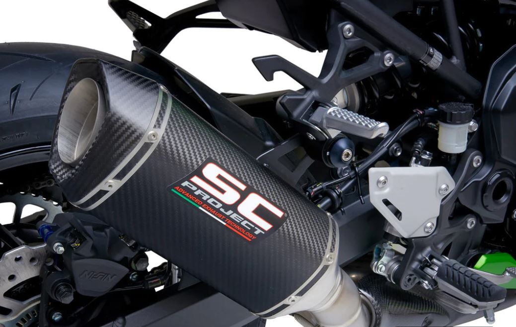 公道走行可 Z900 17-19 SC Project SC1-S スリップオン & フルチタンリンクパイプ K25-T124C