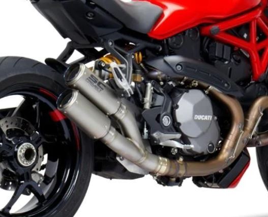 SCプロジェクト Ducati Monster 1200S 17-21 CR-Tツイン スリップオン 