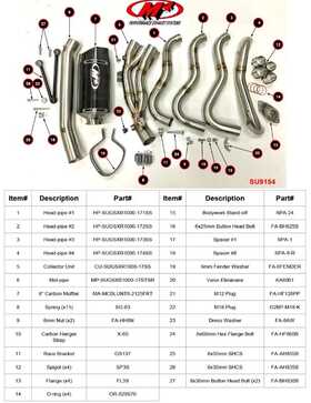 M4 Exhaust GSX-R1000R 2017-2024 フルエキ レース カーボン SU9154